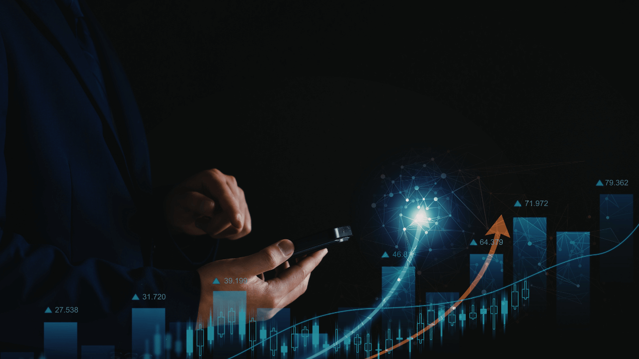 SEO growth chart showing organic traffic improvement